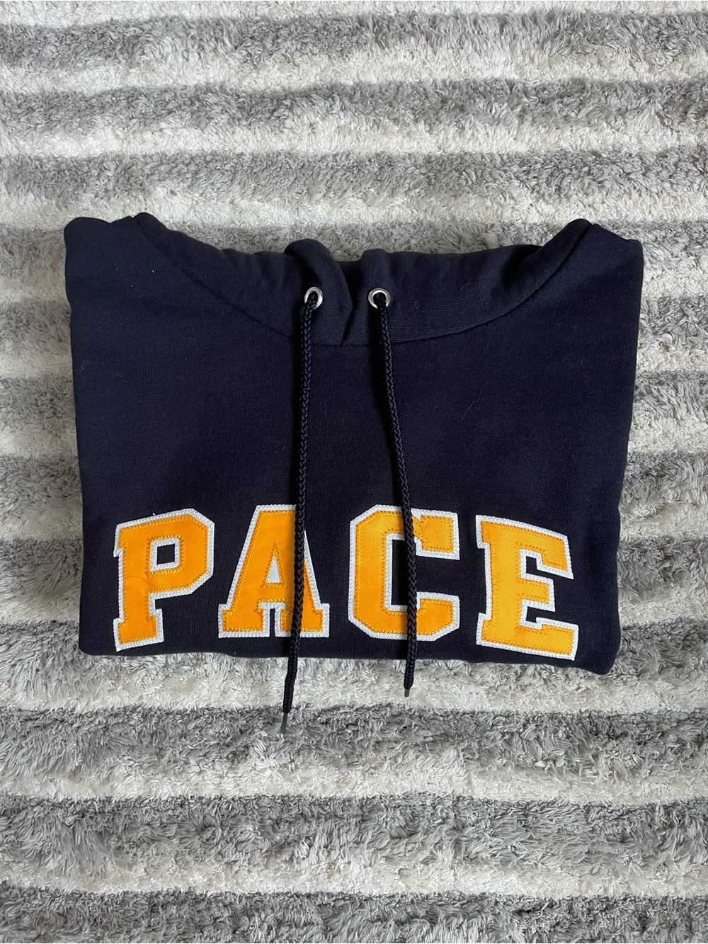 Pace University Navy Sweatshirt with Hood
